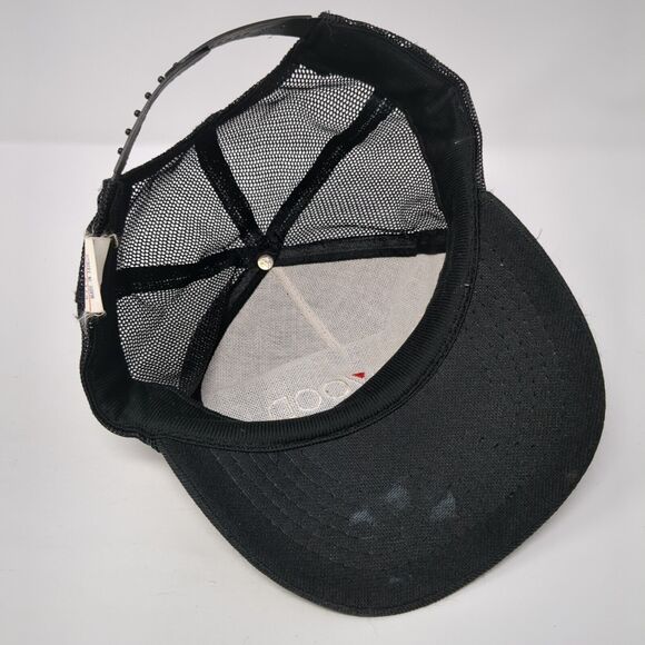 Kenwood Snapback Trucker Hat Black OS Adjustable Embroidered Mesh Back Otto - Picture 6 of 9